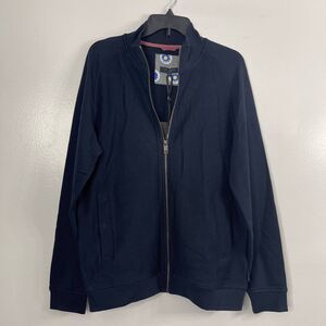 TED BAKER Navy Men's Funnel Neck Full Zip Sweatshirt Jacket Size 3 (US 38/M)